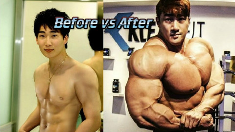 黄哲勋(Chul Soon)从瘦弱到野兽不可思议的身材转变
